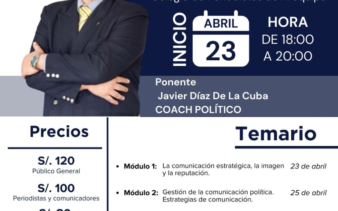 Motívate y Colegio de Periodistas se unen para capacitar en Comunicación Política