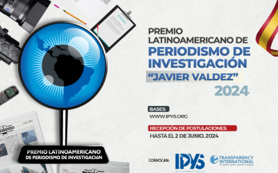 IPYS inicia inscripciones para el Premio Latinoamericano de Periodismo de Investigación «Javier Valdez»