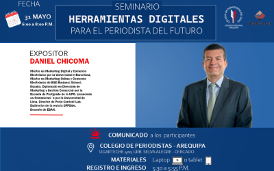 Todo listo para seminario “Herramientas digitales para el periodista del futuro»