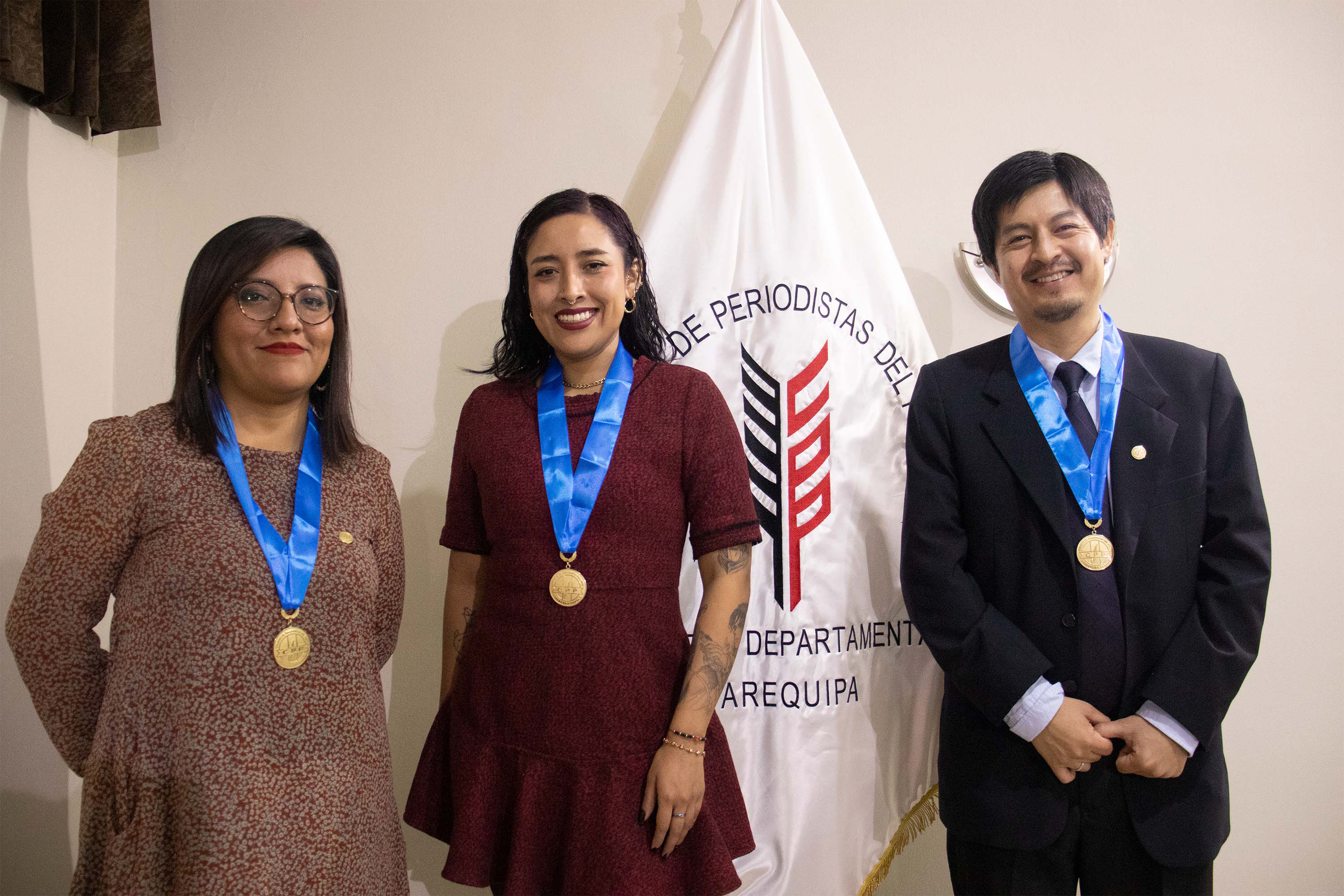 Incorporados a Colegio de Periodistas de Arequipa: Gabriela Alosilla, Claudia Arapa y Jorge Malpartida