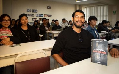 Oscar Paz comparte su experiencia en crónicas tras presentación de libro “Un maldito infierno y otras crónicas”
