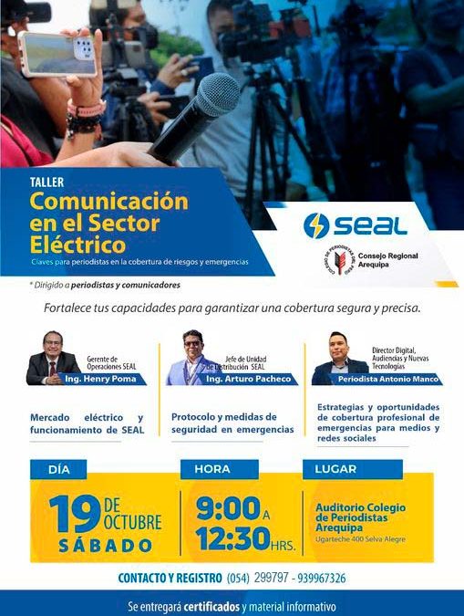 Taller para periodistas en la cobertura de riesgos y emergencias