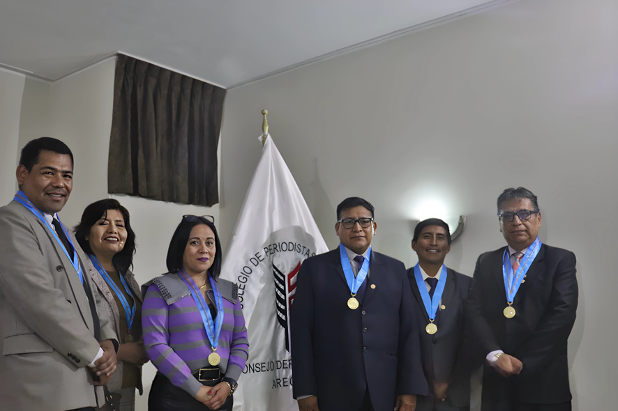 Colegio de Periodistas de Arequipa incorpora a 2 nuevos profesionales