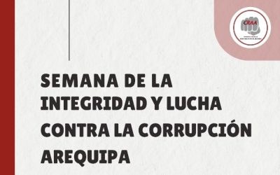 Instituciones y colegios profesionales se suman a “Semana de la integridad y lucha contra la corrupción”
