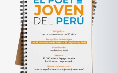 XII Concurso “El Poeta Joven del Perú” vuelve a convocar a las nuevas voces de la poesía nacional