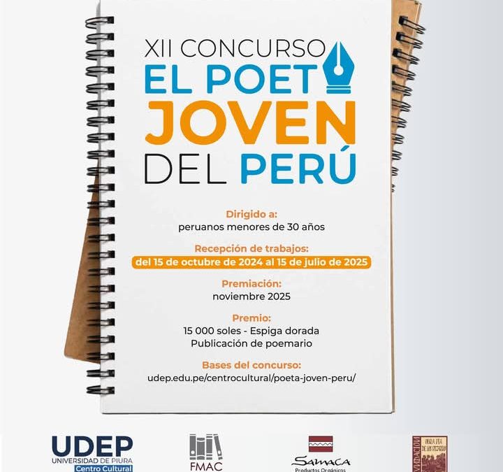 XII Concurso “El Poeta Joven del Perú” vuelve a convocar a las nuevas voces de la poesía nacional