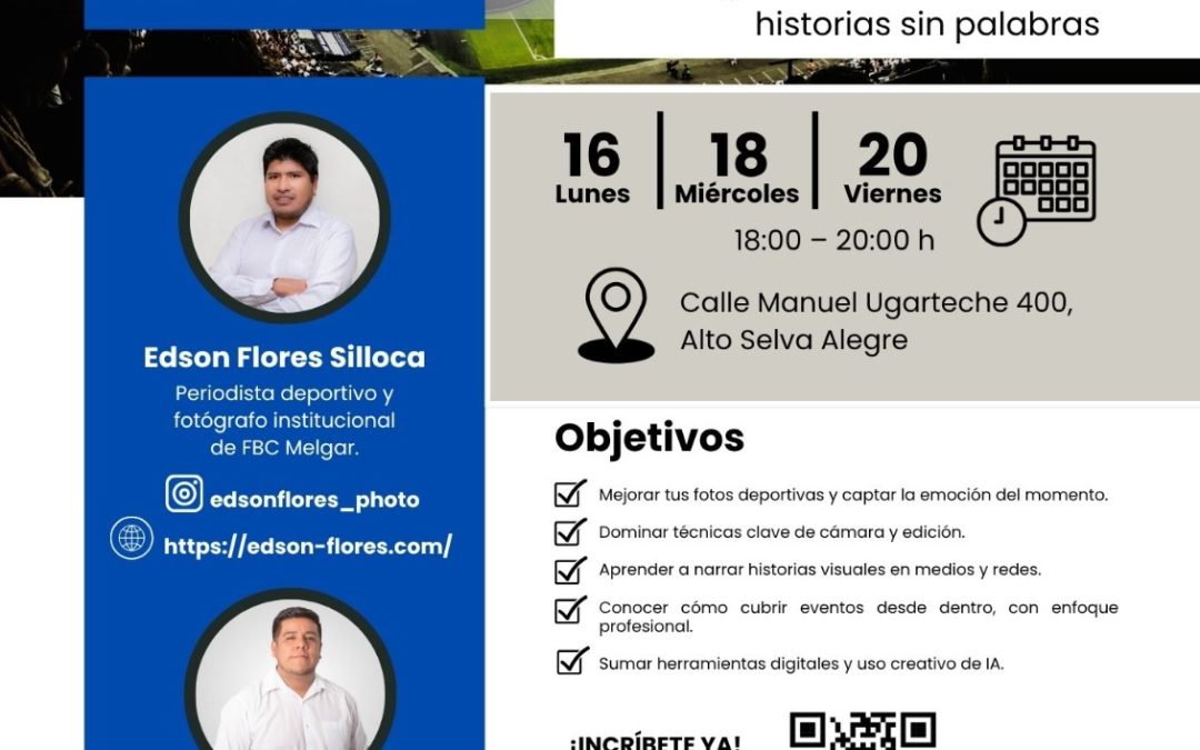 Curso Especializado de Fotografía Deportiva: El arte de contar historias sin palabras