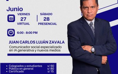 Curso especializado en IA Generativa para comunicadores con Juan Carlos Luján el 27 y 28