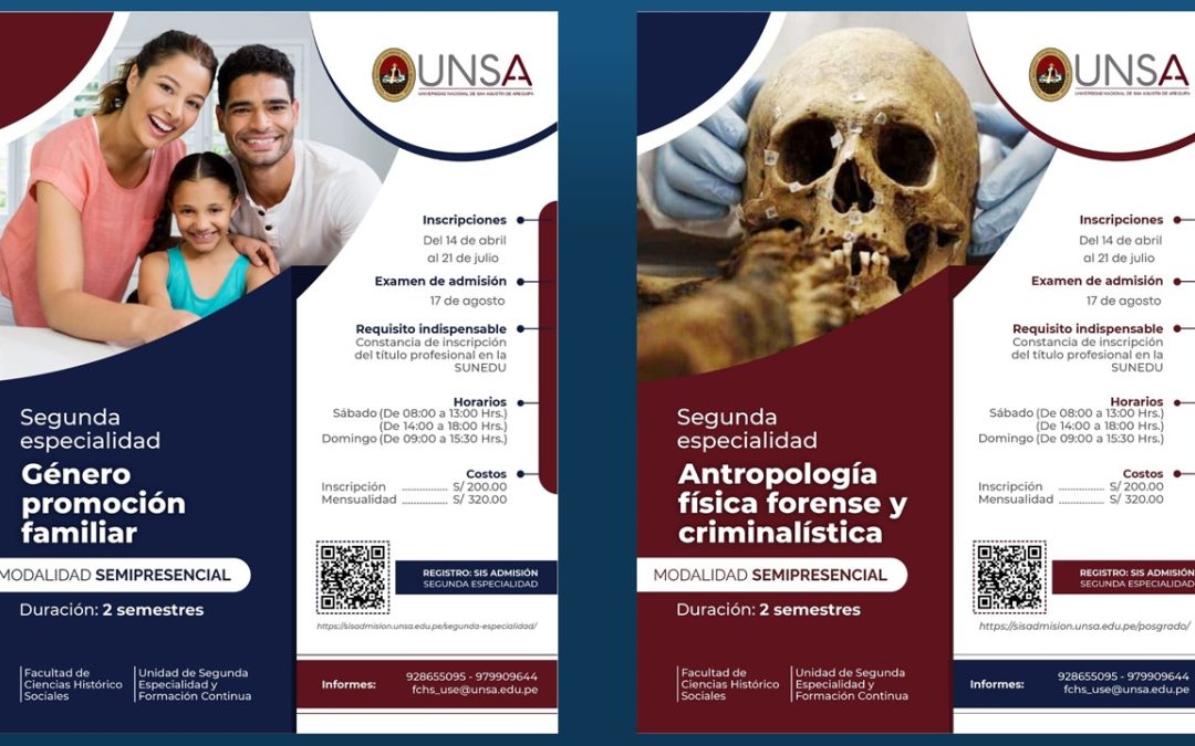 Comunicadores pueden postular a segundas especialidades en UNSA