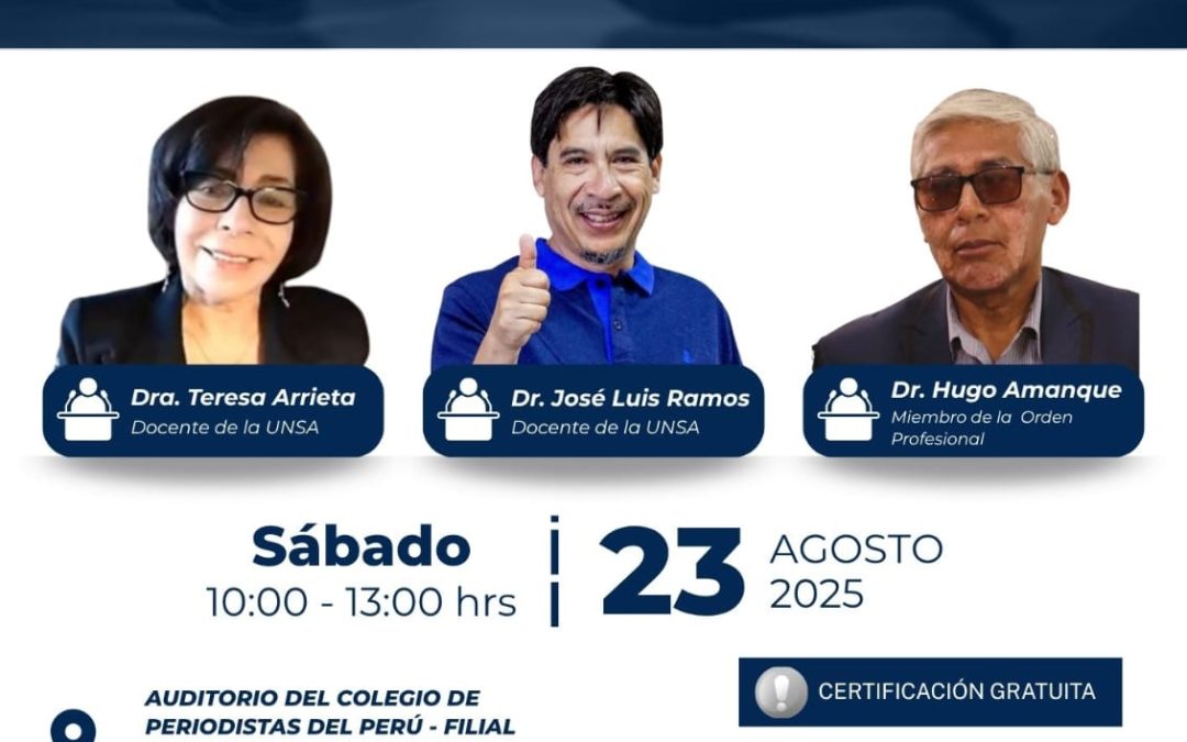 Curso gratuito sobre ética periodística en Arequipa por el 43° aniversario del CPP-FDA