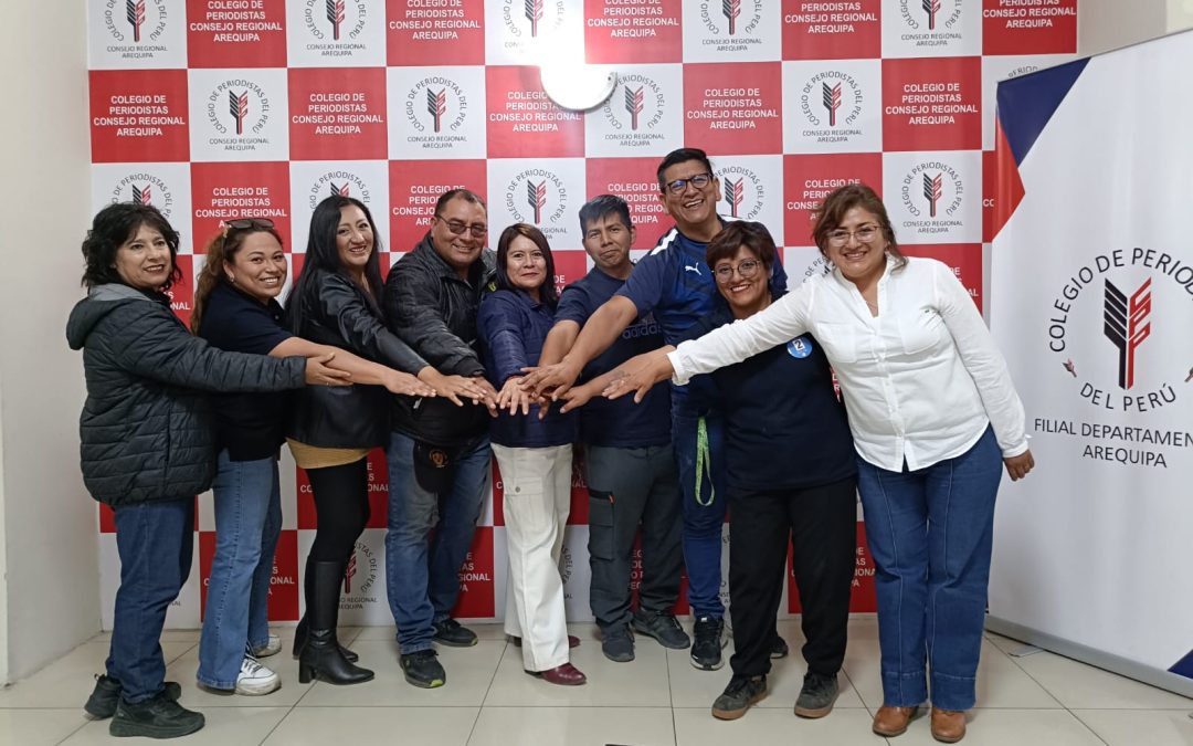 Gisela Vilca es nueva decana del Colegio de Periodistas Arequipa