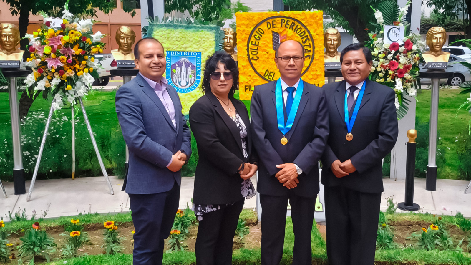 Tribunal de Honor: César Espinoza, Roxana Ortiz, Rolando Vilca y Gustavo Aya